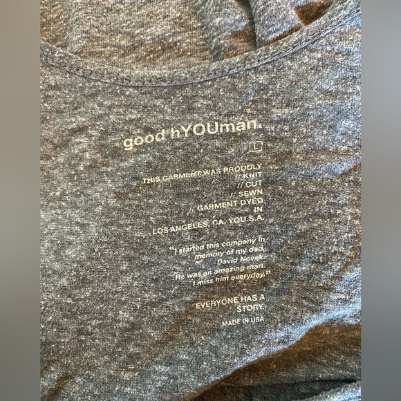 🩵good hYOUman Tank Top Size L. ✨3 FOR $20✨ - Picture 2 of 4